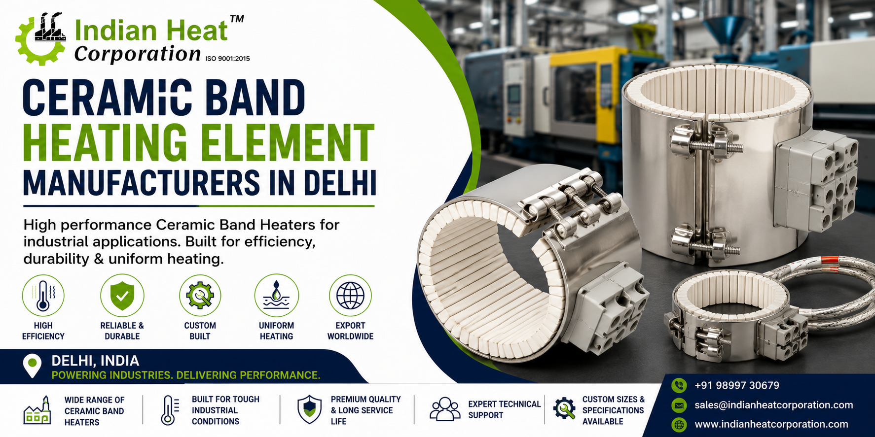 Ceramic Band Heating Element Manufacturer in Delhi, India 